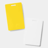 Vertical Geel & Wit Badge – Aangepast Uiterlijk (Voor- en achterkant)