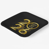 Vertical Gold 2026 New Year Design with Fireworks Papieren Bordje (Gebogen)