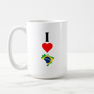 Vertical I Love Brazil / I Heart Brazil Brazilian Koffiemok