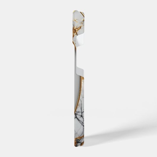 Vertical Luxury Oval Frame with Custom Name iPhone Hoesje (Linkerkant)