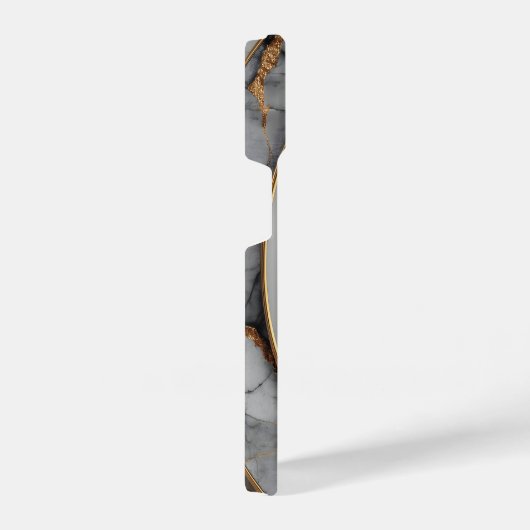 Vertical Luxury Oval Frame with Custom Name iPhone Hoesje (Rechterkant)