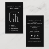 Vertical Makelaar Vastgoedmakelaar Sociale Media Visitekaartje (Voorkant / Achterkant)