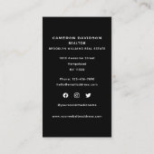 Vertical Makelaar Vastgoedmakelaar Sociale Media Visitekaartje (Achterkant)