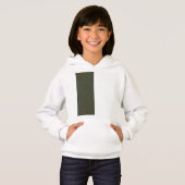 Vertical Moss Green Kinder Pullover Hoodie (Aangep (Voorkant volledig)