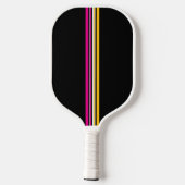 Vertical Multicolored Stripe Pickleball Paddle (Achterkant)