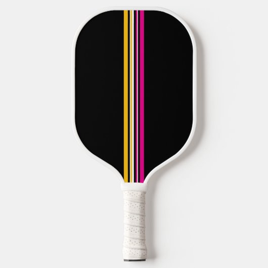 Vertical Multicolored Stripe Pickleball Paddle (Voorkant)