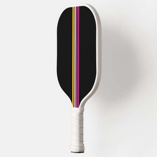 Vertical Multicolored Stripe Pickleball Paddle (Links)