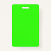 Vertical Neon Green Badge – Customizable (Achterkant)
