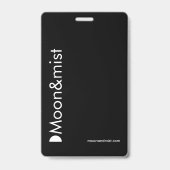 Vertical ontwerp voor identiteitskaarten met perso badge (Achterkant)