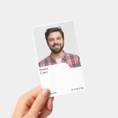 Vertical ontwerp voor identiteitskaarten met perso badge (Handheld)