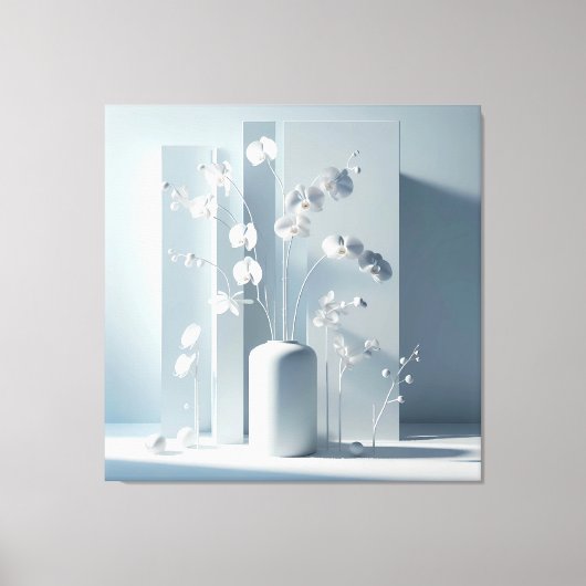 Vertical Orchid Composition Canvas Afdruk (Voorkant)