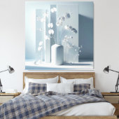 Vertical Orchid Composition Canvas Afdruk (Insitu (Slaapkamer))