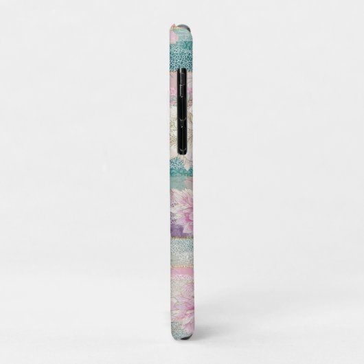 Vertical Pastel Stripes With Lace Textures Case-Mate iPhone Case (Achterkant/links)