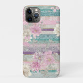 Vertical Pastel Stripes With Lace Textures  Case-Mate iPhone Case (Achterkant)