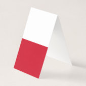 Vertical Red White Trendy Manager Consultant Visitekaartje (Achterkant)