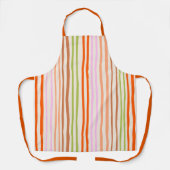 Vertical Retro Stripes Handdrawn Schort (Voorkant)