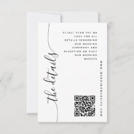 Vertical Script Huwelijksdetails Bijlagekaart Kaart