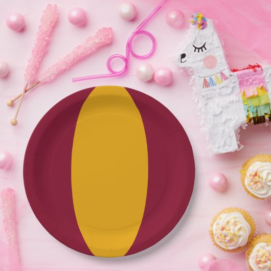 Vertical Stripe Custom Party Plate Papieren Bordje (Feest)