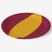 Vertical Stripe Custom Party Plate Papieren Bordje (Gekanteld)