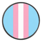 vertical trans flag hockey puck (Voorkant)