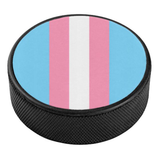 vertical trans flag hockey puck (3/4)
