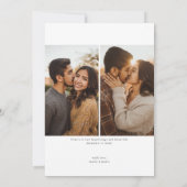 Vertical Type New Year Photo Feestdagenkaart (Achterkant)