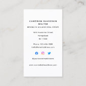 Vertical Vastgoedmakelaar Realtor Social Media Visitekaartje (Achterkant)