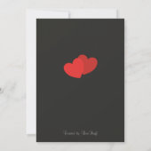 Vertical Zwart & Wit Save the Date 13 x 18 cm Aankondiging (Achterkant)