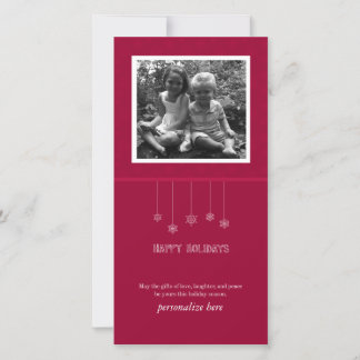 Verticale 1 fotokaart feestdagenkaart