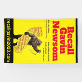 Verticale 3ft x 5ft recallgavin2020 banner (Horizontaal)