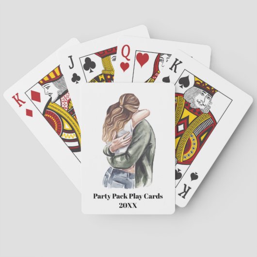 Verticale Aangepaste Tekst Volledige Foto - Poker  Pokerkaarten (Achterkant)