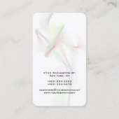 Verticale Abstracte curven Moderne Stijlweergave Visitekaartje (Achterkant)