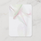 Verticale Abstracte knoppen Witte script Visitekaartje (Achterkant)