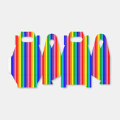 Verticale acht Stripe Rainbow Pride vlag Bedankdoosjes (Uitgevouwen)