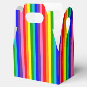 Verticale acht Stripe Rainbow Pride vlag Bedankdoosjes (Geopend)