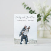 Verticale Afbeelding bruiloft Save the date Briefk Briefkaart (Staand voorkant)