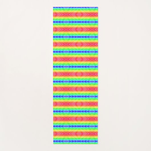 Verticale afbeelding van een levendig, regenboogkl yogamat (Voorkant)
