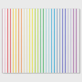 Verticale afgedekte brederspectrum regenboogstrips cadeaupapier (Vlak)