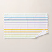 Verticale afgedekte regenboogstrips bad handdoek (Handdoek)