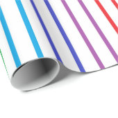 Verticale afgedekte regenboogstrips cadeaupapier (Rol Hoek)