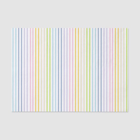Verticale afgedekte regenboogstrips tissuepapier (Voorkant)