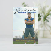 Verticale Afstuderen foto - 3 x5-alkbordstripe Kaart (Staand voorkant)