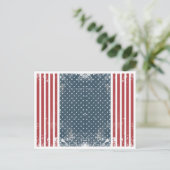 verticale amerikaanse vlag briefkaart (Staand voorkant)