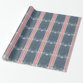 verticale amerikaanse vlag cadeaupapier