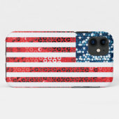 verticale amerikaanse vlag Case-Mate iPhone case (Achterkant (horizontaal))