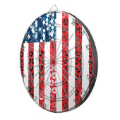 verticale amerikaanse vlag dartbord (Voorkant Rechts)