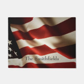 Verticale Amerikaanse vlag Deurmat (Voorkant)
