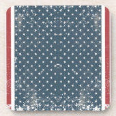 verticale amerikaanse vlag drankjes onderzetter (Voorkant)