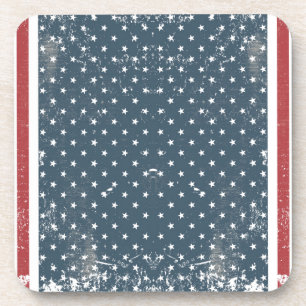 verticale amerikaanse vlag drankjes onderzetter