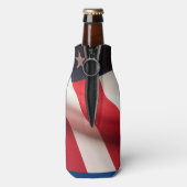 Verticale Amerikaanse vlag Flesjeskoeler (Fles Achterkant)